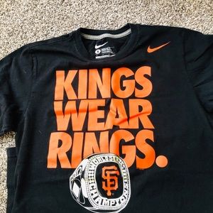 Nike 2012 WS giants Kings wear rings sz S